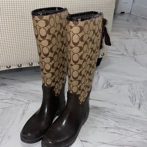 Coach woman’s rain boots